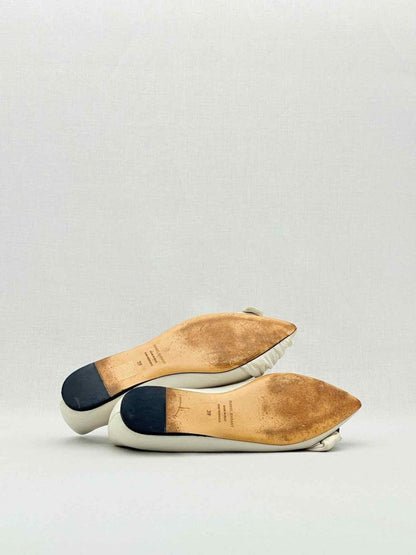 Pre - loved ISABEL MARANT Laagly Off - white Size EU 39 Ballerinas at Reems Closet