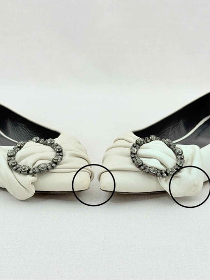 Pre - loved ISABEL MARANT Laagly Off - white Size EU 39 Ballerinas at Reems Closet