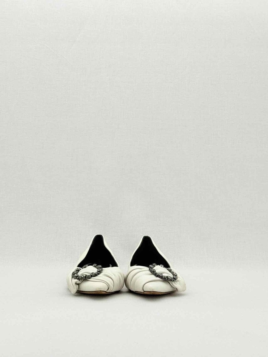 Pre - loved ISABEL MARANT Laagly Off - white Size EU 39 Ballerinas at Reems Closet