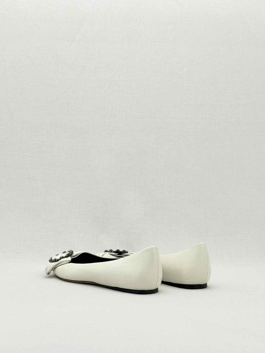 Pre - loved ISABEL MARANT Laagly Off - white Size EU 39 Ballerinas at Reems Closet