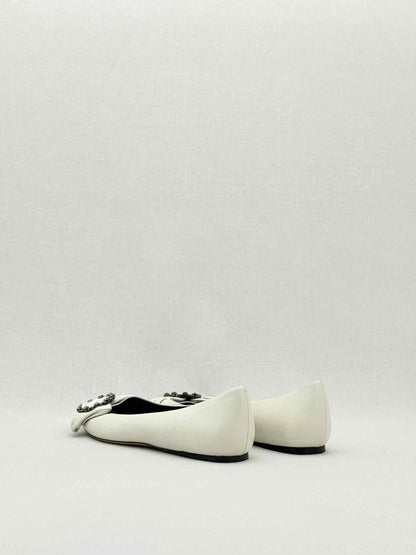 Pre - loved ISABEL MARANT Laagly Off - white Size EU 39 Ballerinas at Reems Closet