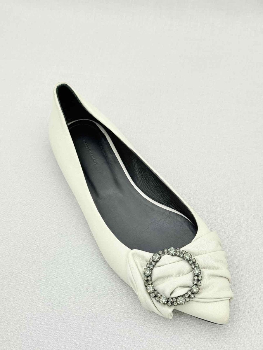 Pre - loved ISABEL MARANT Laagly Off - white Size EU 39 Ballerinas at Reems Closet