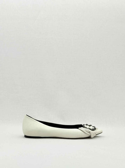 Pre - loved ISABEL MARANT Laagly Off - white Size EU 39 Ballerinas at Reems Closet