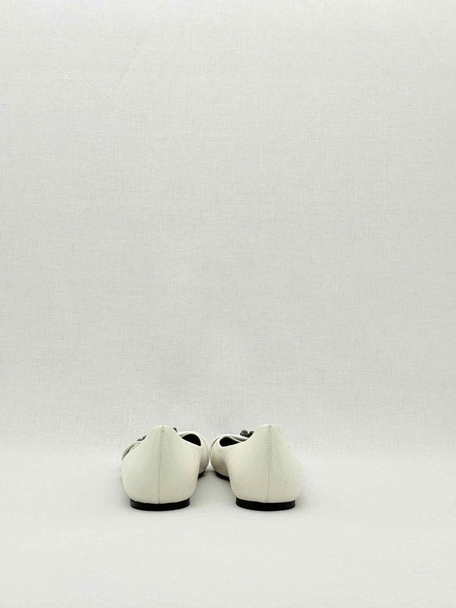 Pre - loved ISABEL MARANT Laagly Off - white Size EU 39 Ballerinas at Reems Closet