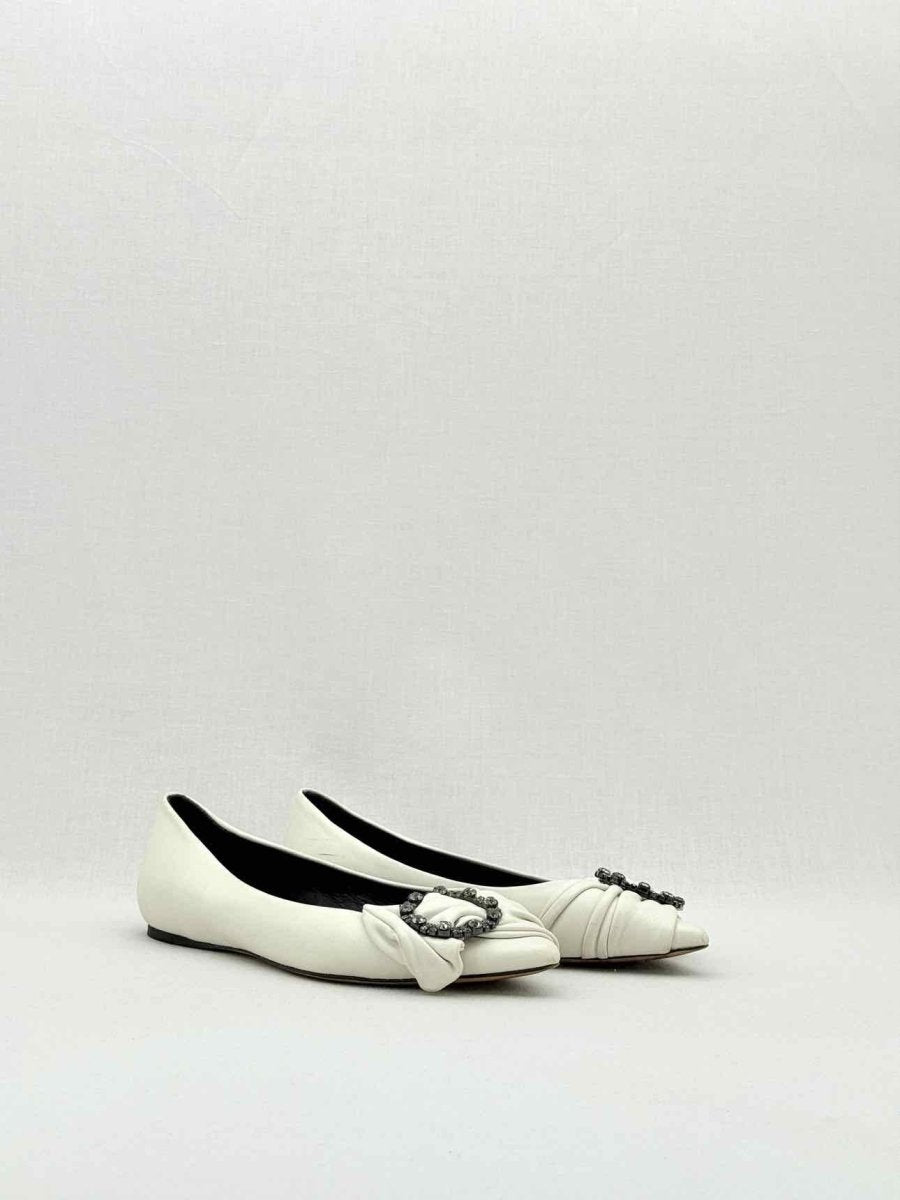 Pre - loved ISABEL MARANT Laagly Off - white Size EU 39 Ballerinas at Reems Closet