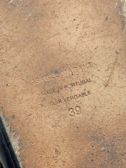 Pre - loved ISABEL MARANT Lennyo Black Size EU 39 Slides at Reems Closet