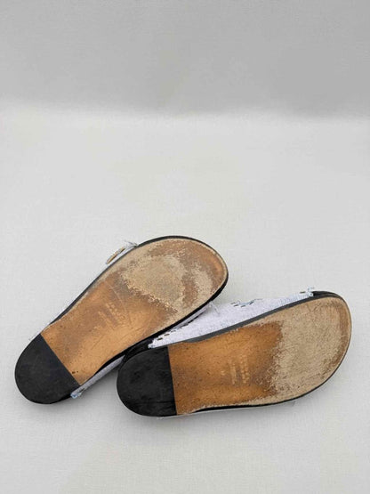 Pre-loved ISABEL MARANT Lennyo Light Blue Size EU 37 Slides at Reems Closet