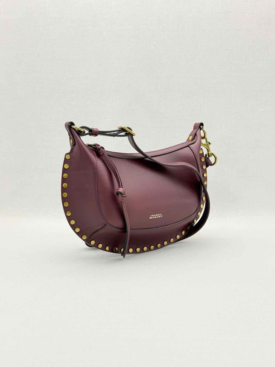 Pre-loved ISABEL MARANT Oskan Moon Burgundy Shoulder Bag at Reems Closet