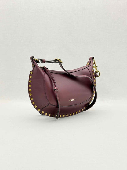 Pre-loved ISABEL MARANT Oskan Moon Burgundy Shoulder Bag at Reems Closet