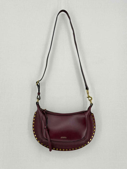 Pre-loved ISABEL MARANT Oskan Moon Burgundy Shoulder Bag at Reems Closet