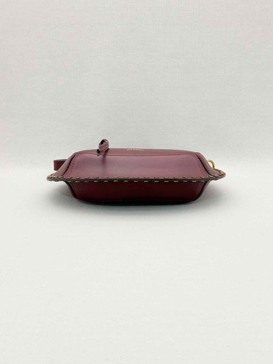 Pre-loved ISABEL MARANT Oskan Moon Burgundy Shoulder Bag at Reems Closet