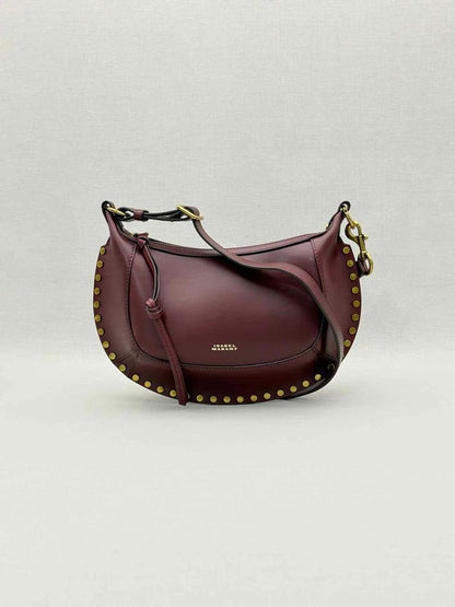 Pre-loved ISABEL MARANT Oskan Moon Burgundy Shoulder Bag at Reems Closet