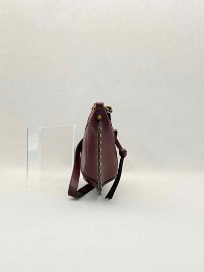 Pre-loved ISABEL MARANT Oskan Moon Burgundy Shoulder Bag at Reems Closet