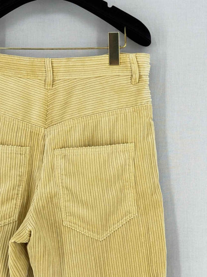 Pre - loved ISABEL MARANT Yellow Corduroy Size US 2 Jeans at Reems Closet