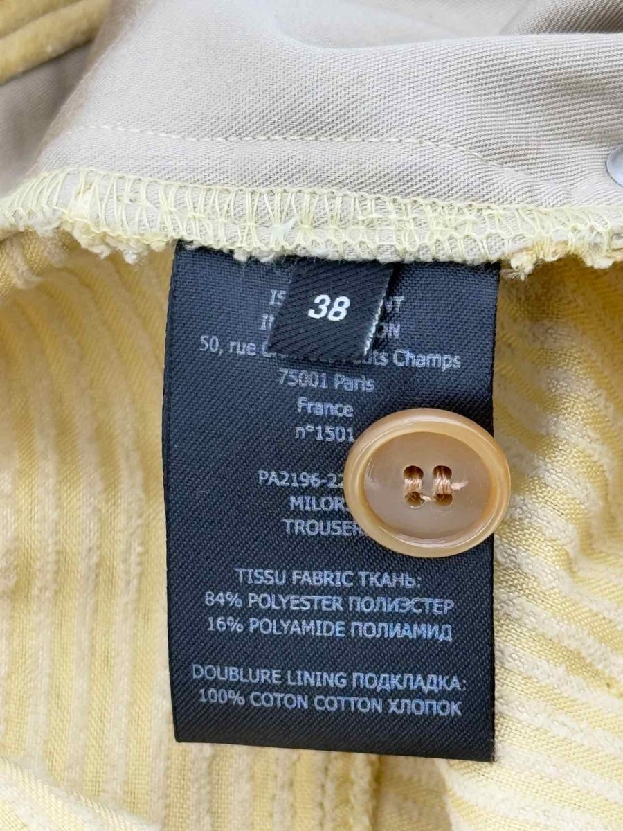 Pre - loved ISABEL MARANT Yellow Corduroy Size US 2 Jeans at Reems Closet