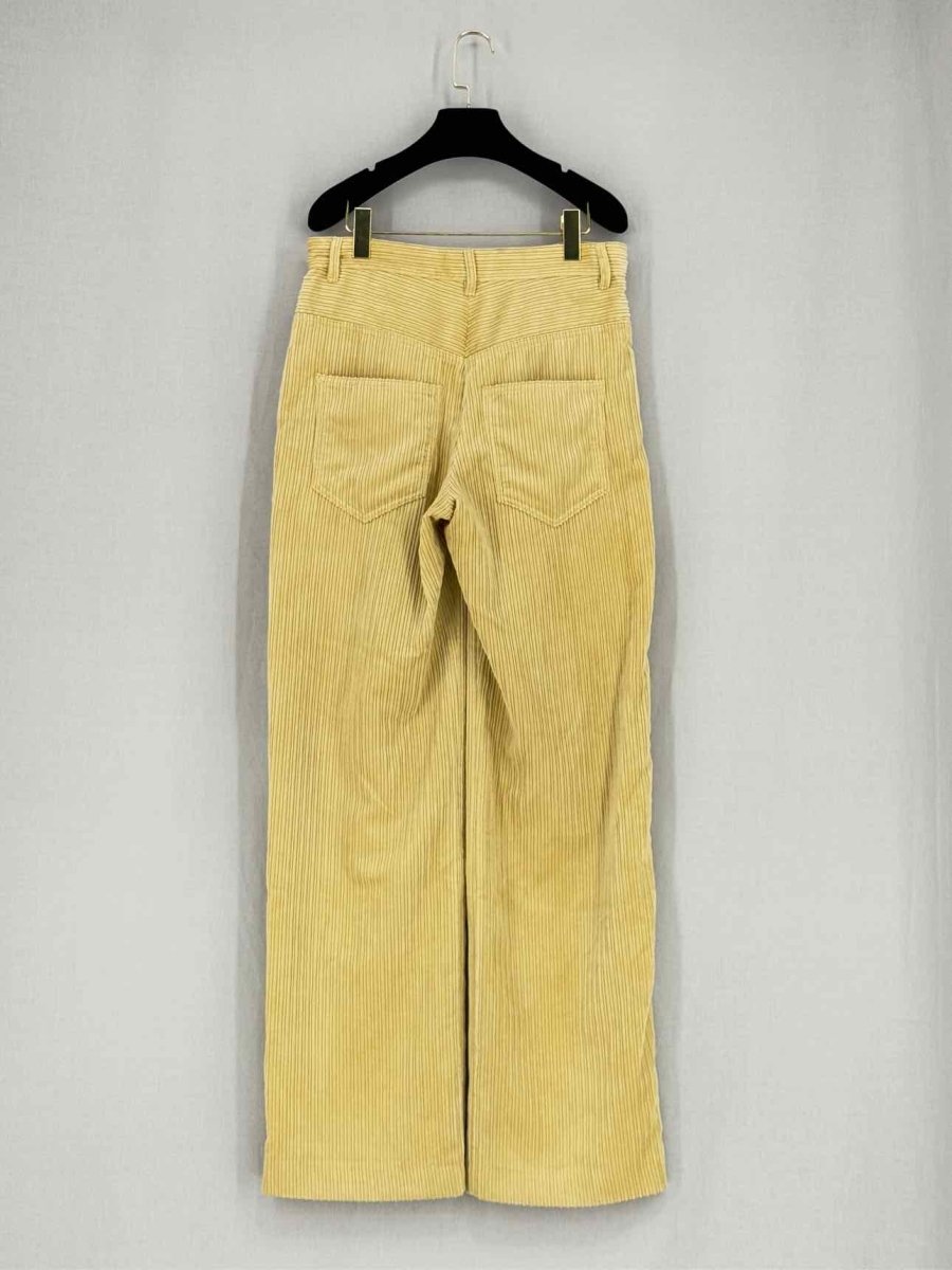 Pre - loved ISABEL MARANT Yellow Corduroy Size US 2 Jeans at Reems Closet