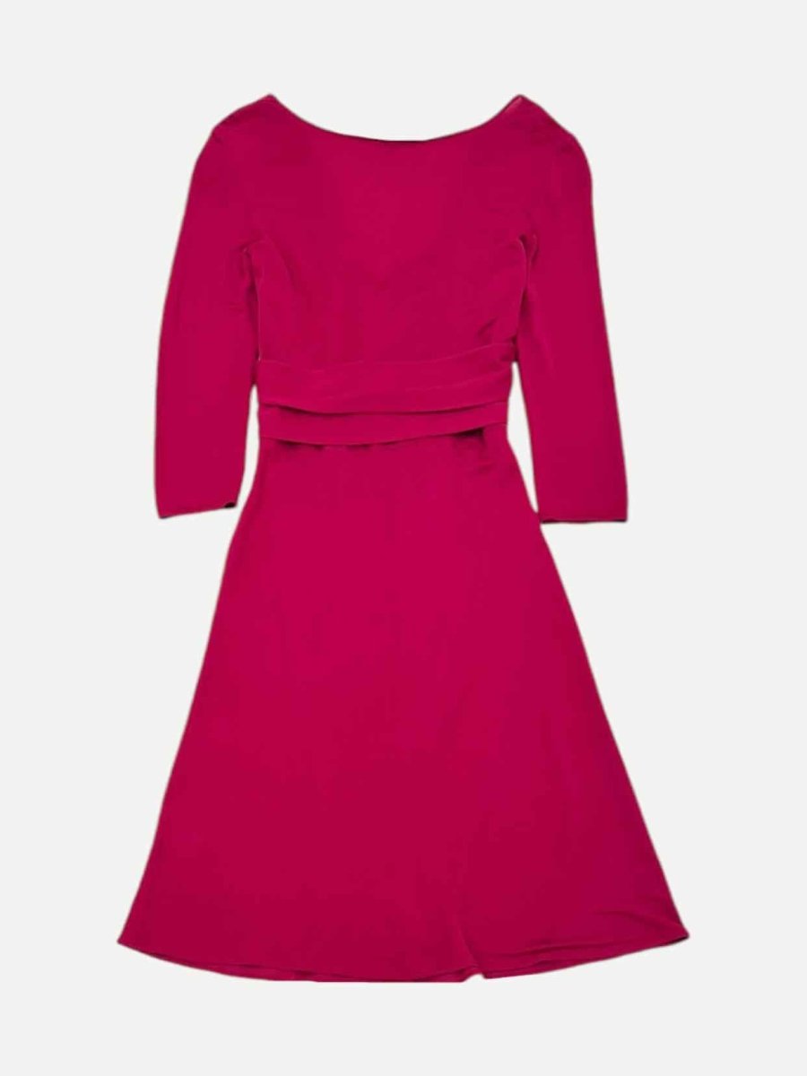 Pre - loved ISSA LONDON Wrap Effect Red Dress at Reems Closet