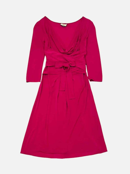 Pre - loved ISSA LONDON Wrap Effect Red Dress at Reems Closet