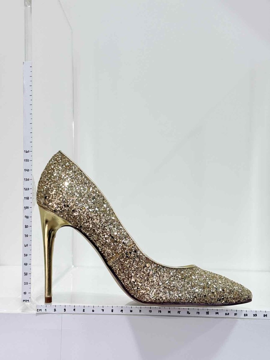 Pre-loved IVANKA TRUMP Carra Metallic Gold Size EU 37.5 Pumps at Reems Closet