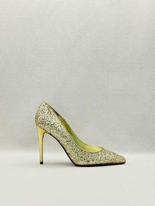 Pre-loved IVANKA TRUMP Carra Metallic Gold Size EU 37.5 Pumps at Reems Closet
