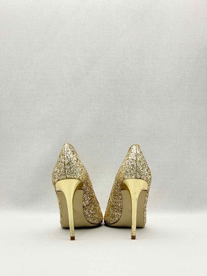 Pre-loved IVANKA TRUMP Carra Metallic Gold Size EU 37.5 Pumps at Reems Closet
