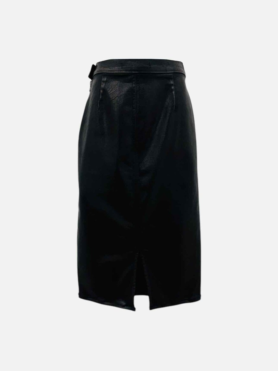 Pre - loved J BRAND Black Midi Skirt at Reems Closet