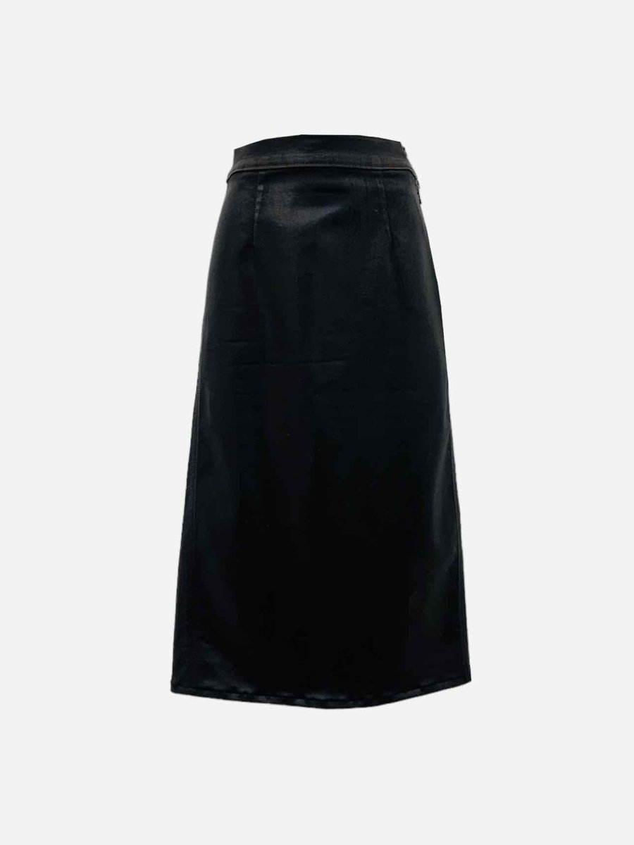 Pre - loved J BRAND Black Midi Skirt at Reems Closet