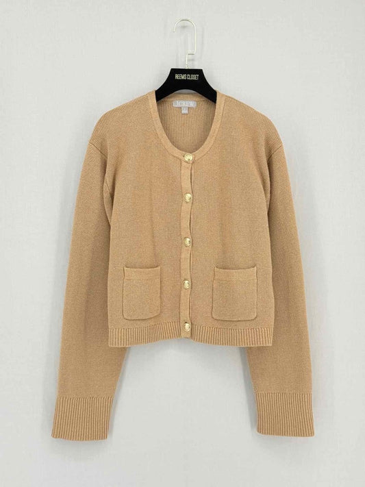 Pre - loved J CREW Beige Size Medium Sweater at Reems Closet