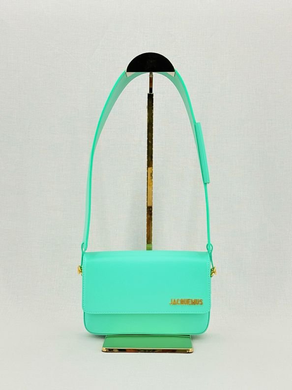 Pre - loved JACQUE LOUP Le Carinu Turquoise Shoulder Bag at Reems Closet