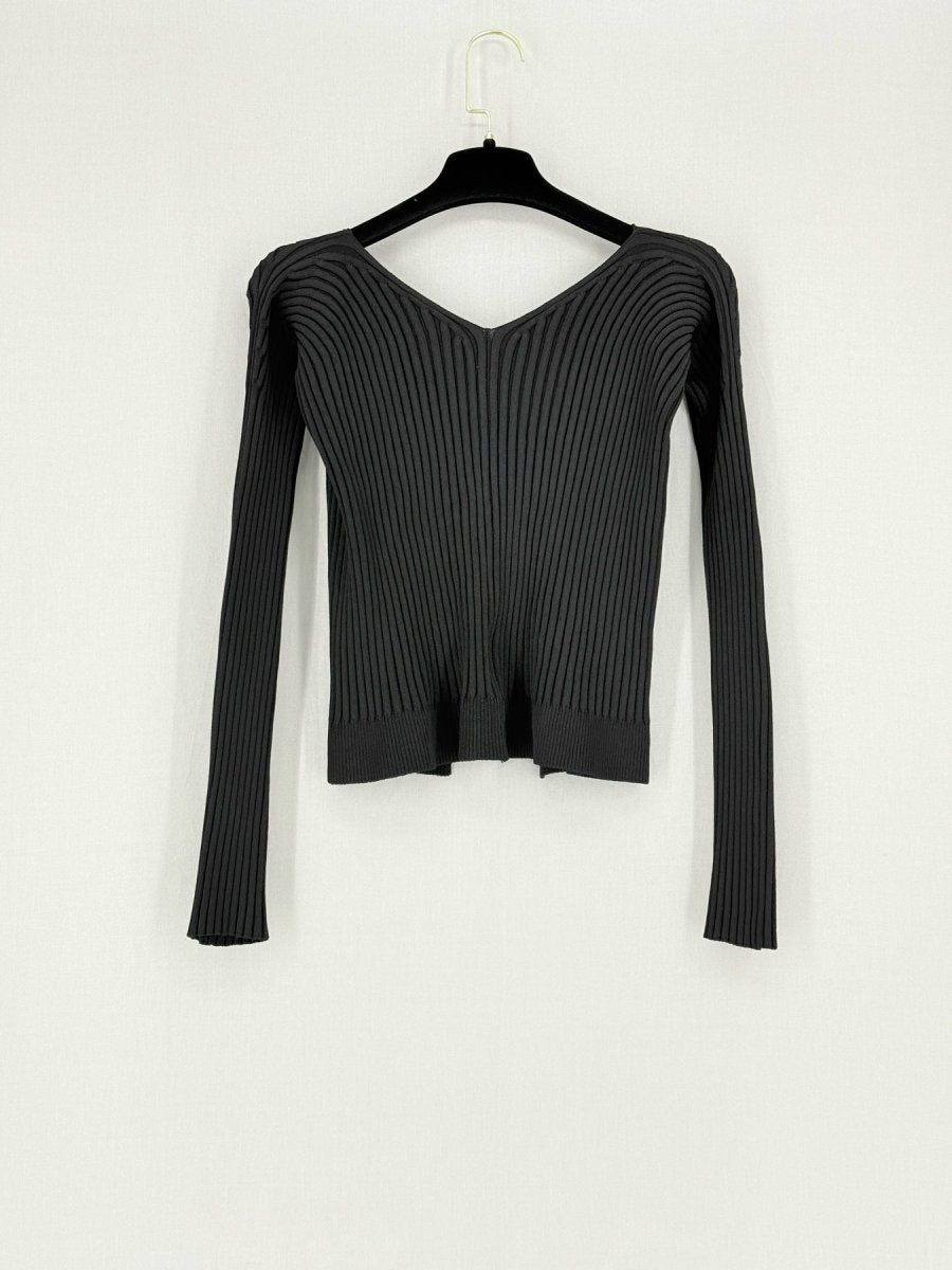 Pre - loved JACQUEMUS Black Cardigan US4 at Reems Closet