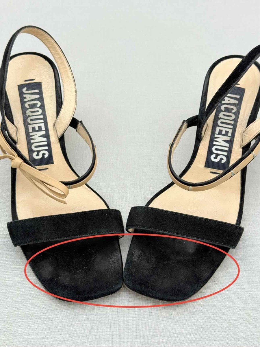 Pre - loved JACQUEMUS Black Size EU 38 Slingbacks at Reems Closet