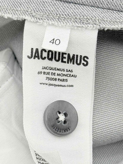 Pre-loved JACQUEMUS Curzio Light Grey Size US 8 Pants at Reems Closet