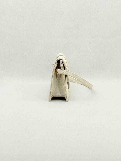 Pre - loved JACQUEMUS Le Bambino Light Grey Shoulder Bag at Reems Closet