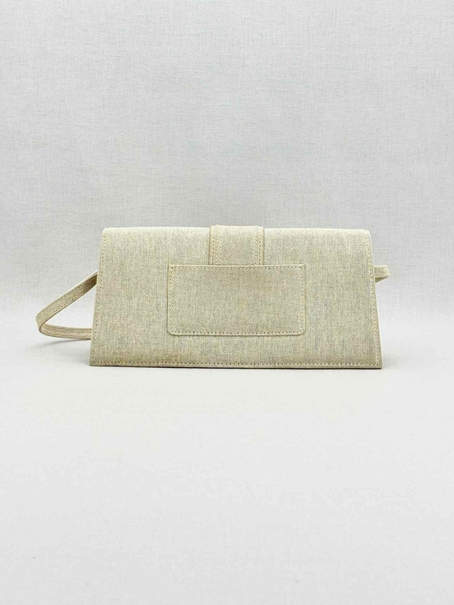 Pre - loved JACQUEMUS Le Bambino Light Grey Shoulder Bag at Reems Closet