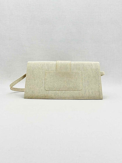 Pre - loved JACQUEMUS Le Bambino Light Grey Shoulder Bag at Reems Closet