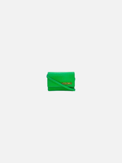 Pre - loved JACQUEMUS Le Bello Green Shoulder Bag at Reems Closet