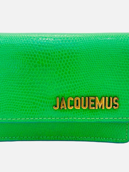 Pre - loved JACQUEMUS Le Bello Green Shoulder Bag at Reems Closet