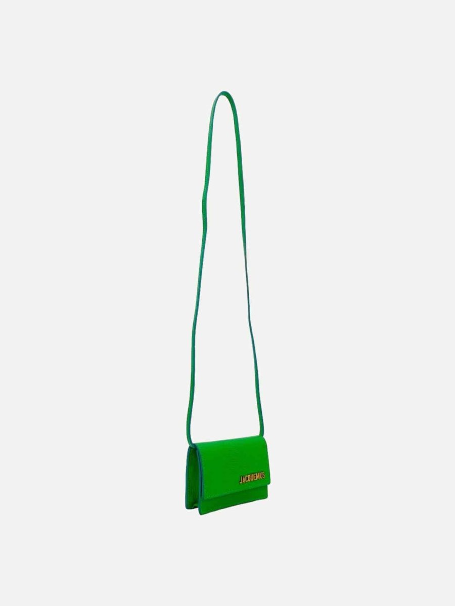 Pre - loved JACQUEMUS Le Bello Green Shoulder Bag at Reems Closet