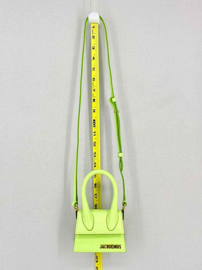 Pre-loved JACQUEMUS Le Chiquito Neon Green Top Handle at Reems Closet