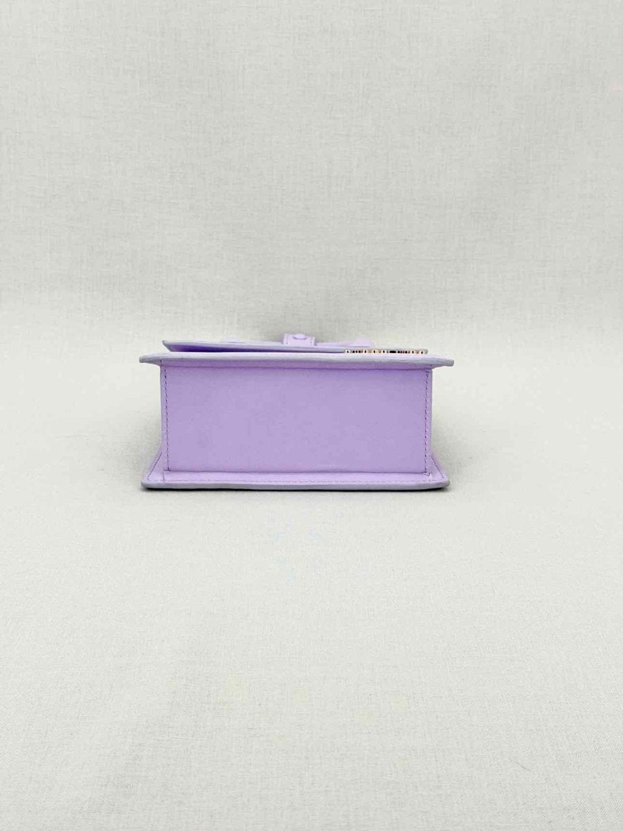Pre - loved JACQUEMUS Le Chiquito Noeud Purple Top Handle at Reems Closet