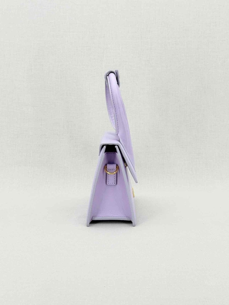 Pre - loved JACQUEMUS Le Chiquito Noeud Purple Top Handle at Reems Closet