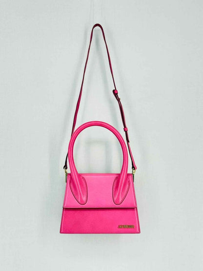 Pre-loved JACQUEMUS Le Grand Chiquito Pink Top Handle at Reems Closet