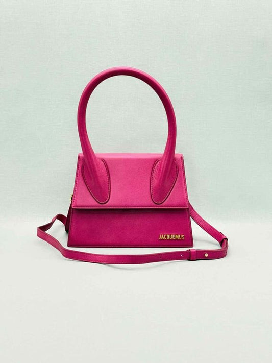 Pre-loved JACQUEMUS Le Grand Chiquito Pink Top Handle at Reems Closet