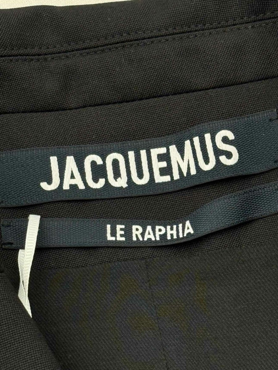 Pre - loved JACQUEMUS Le Raphia Black Size US 6 Jacket at Reems Closet