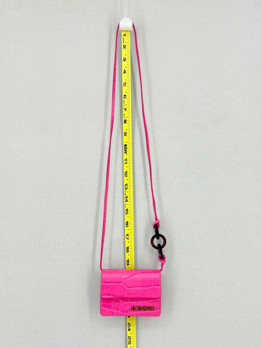 Pre - loved JACQUEMUS Le Riviera Pink Shoulder Bag at Reems Closet