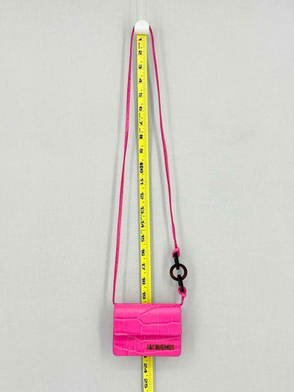 Pre - loved JACQUEMUS Le Riviera Pink Shoulder Bag at Reems Closet