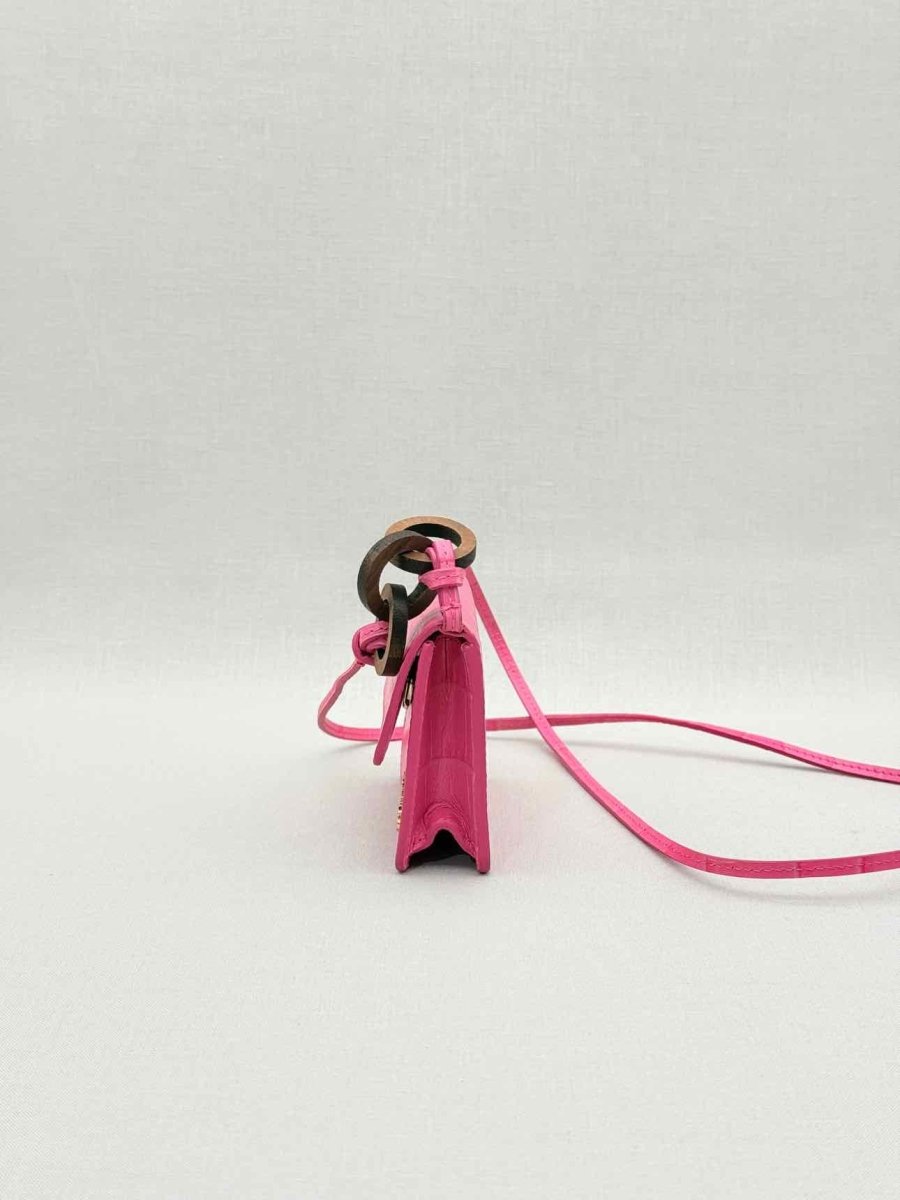 Pre - loved JACQUEMUS Le Riviera Pink Shoulder Bag at Reems Closet