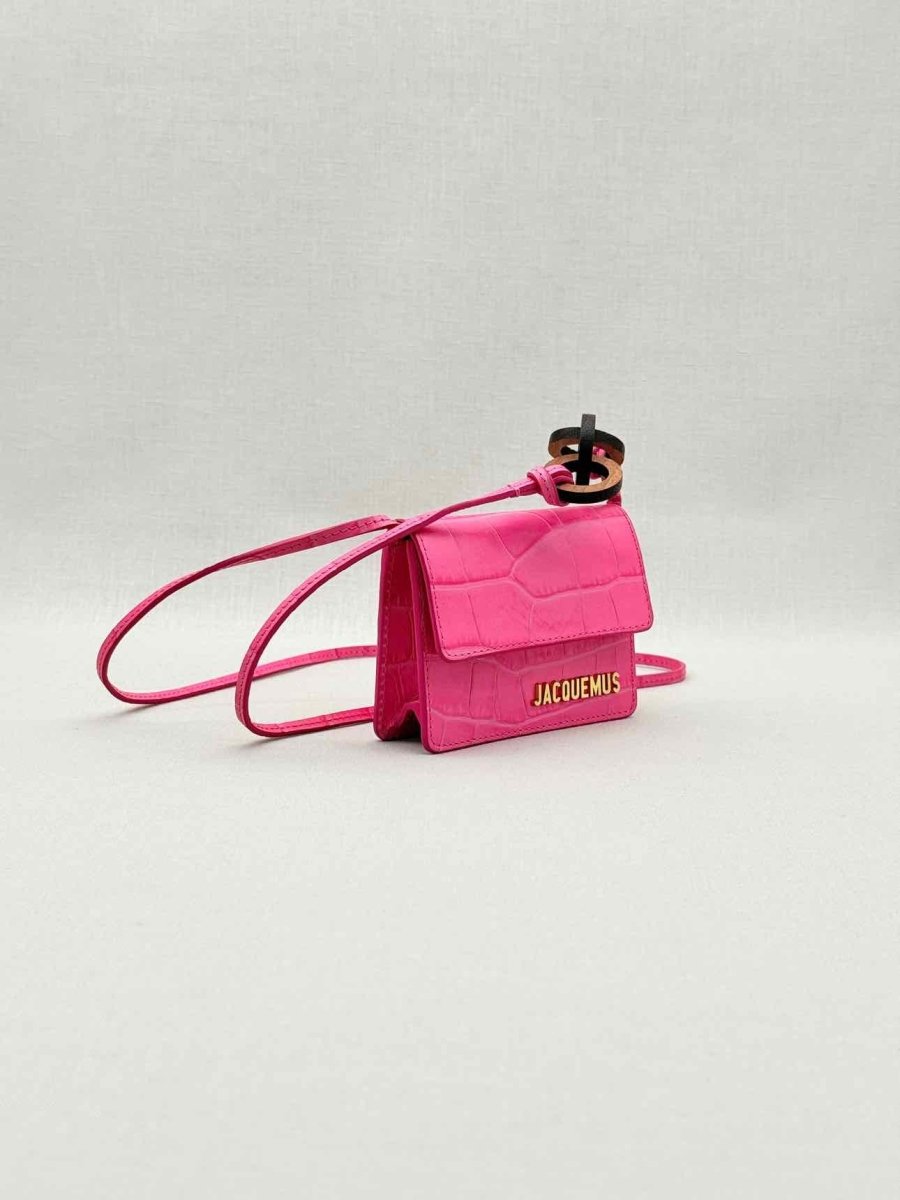 Pre - loved JACQUEMUS Le Riviera Pink Shoulder Bag at Reems Closet