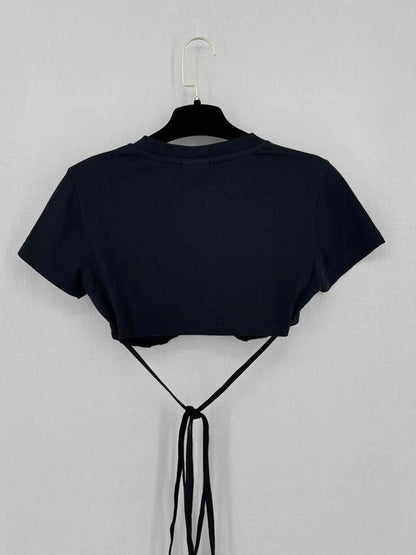 Pre-loved JACQUEMUS Le T-shirt Baci Black Size XXSmall Top at Reems Closet