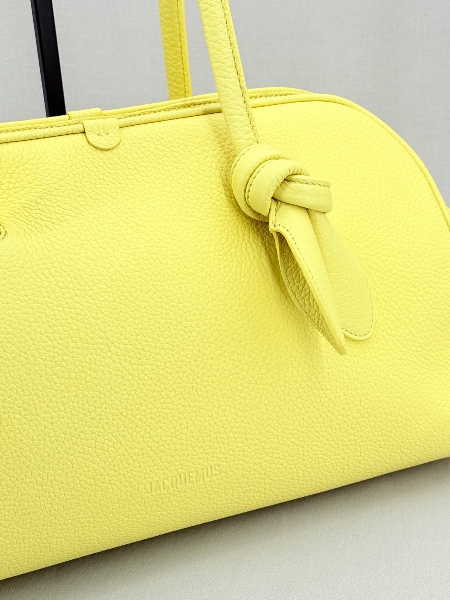 Pre - loved JACQUEMUS Le Turismo Yellow Shoulder Bag at Reems Closet